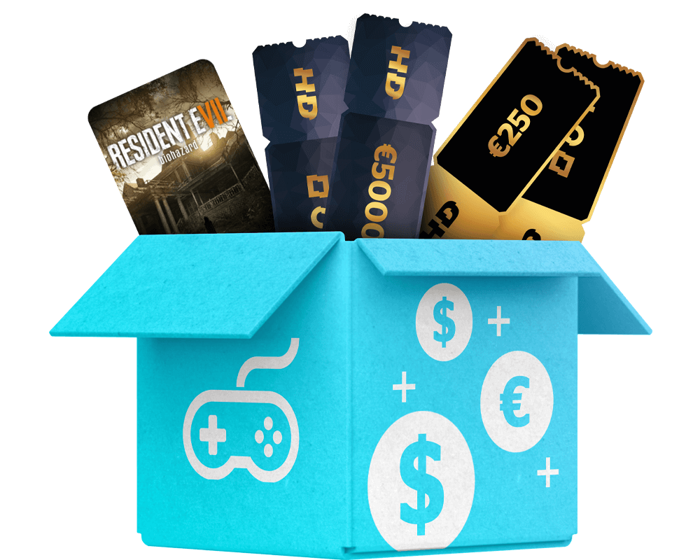 Topup or play Mystery Box